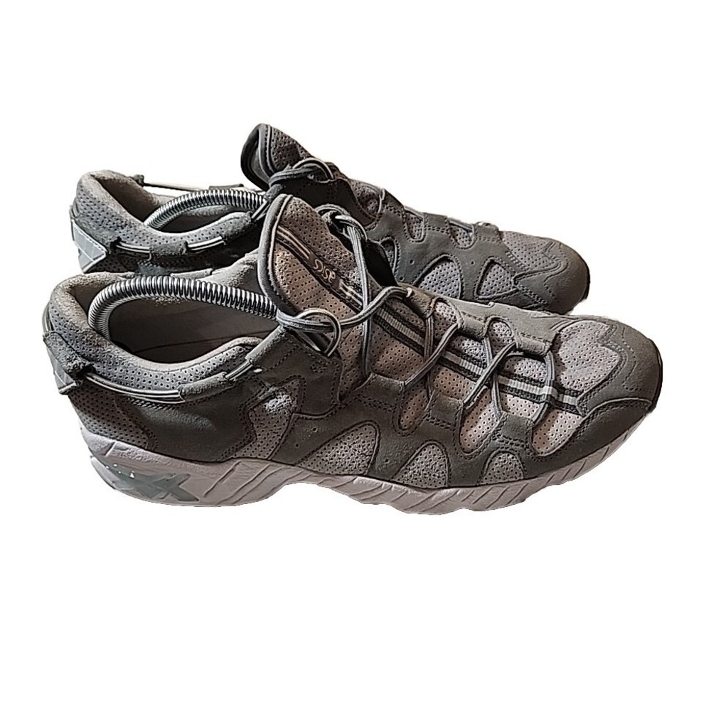 ASICS Mens Shoes Sneakers Tiger Gel Mai Mid Grey Stone Trainers Size US 12